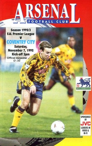 Arsenal 92/93 Away Jersey Long Sleeve - The Bruised Banana
