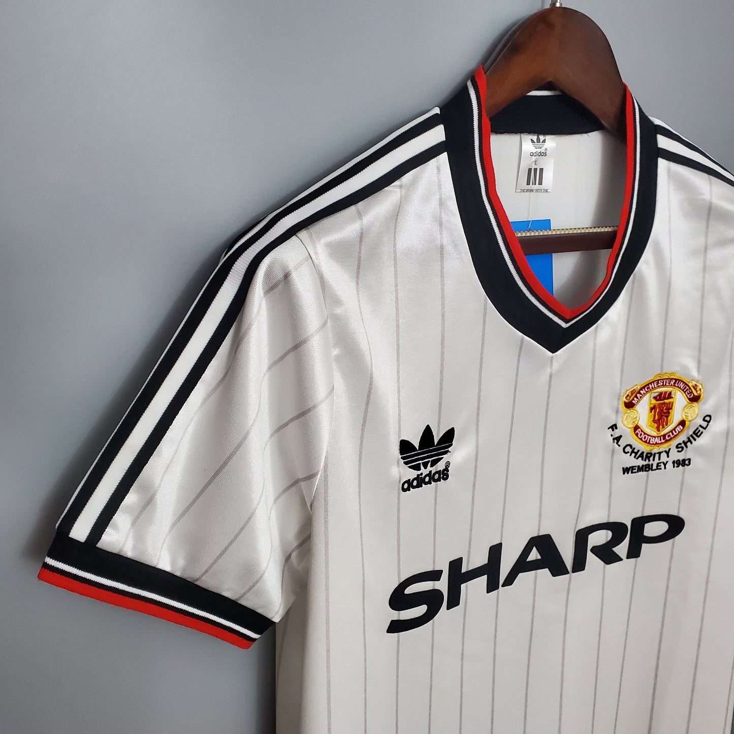 Camiseta de manga corta Manchester United 1983 Charity Shield