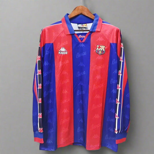 Retro Football Classics FC Barcelona 96/97 Long Sleeve Home Jersey