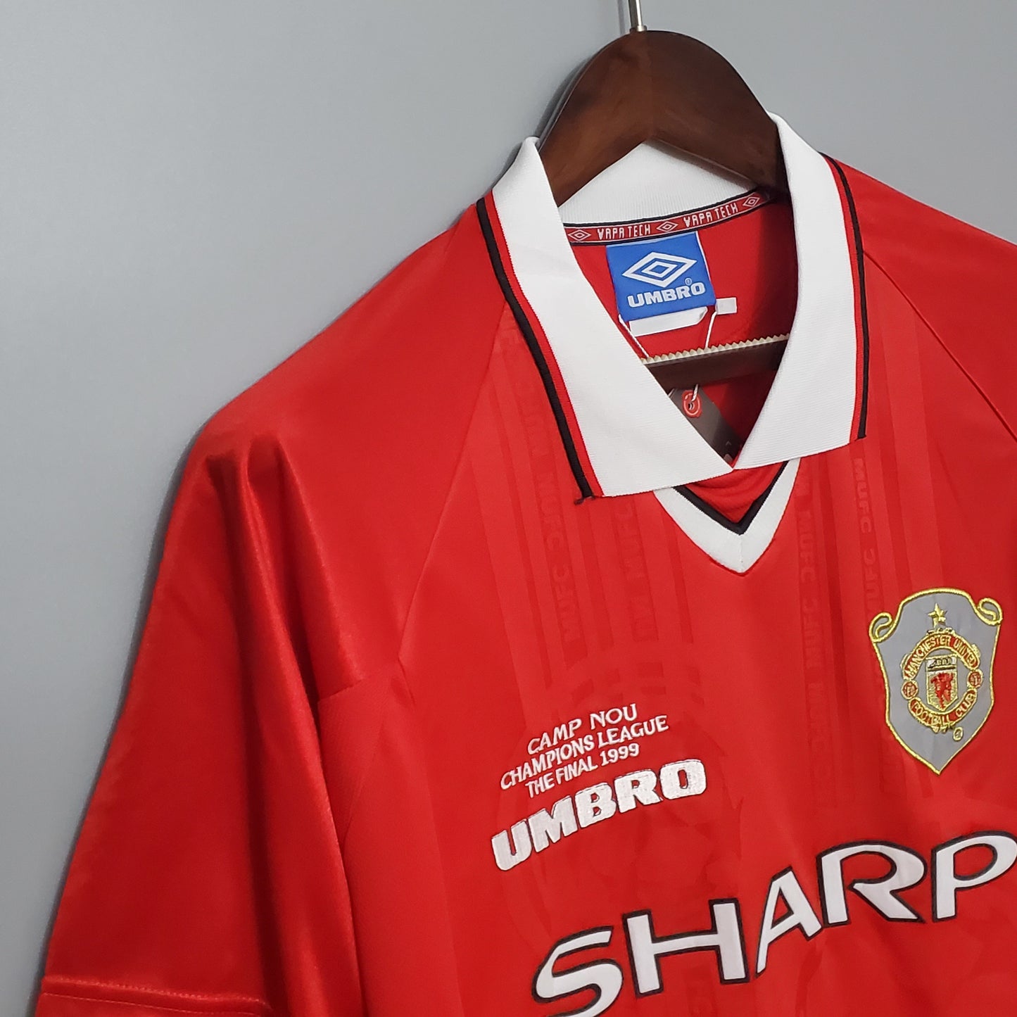 Manchester United 1999 Champions League Final Short Sleeve Jersey