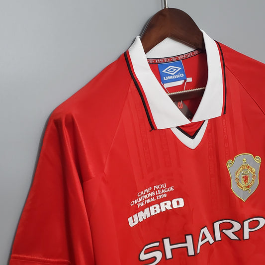 Manchester United 1999 Champions League Final Short Sleeve Jersey