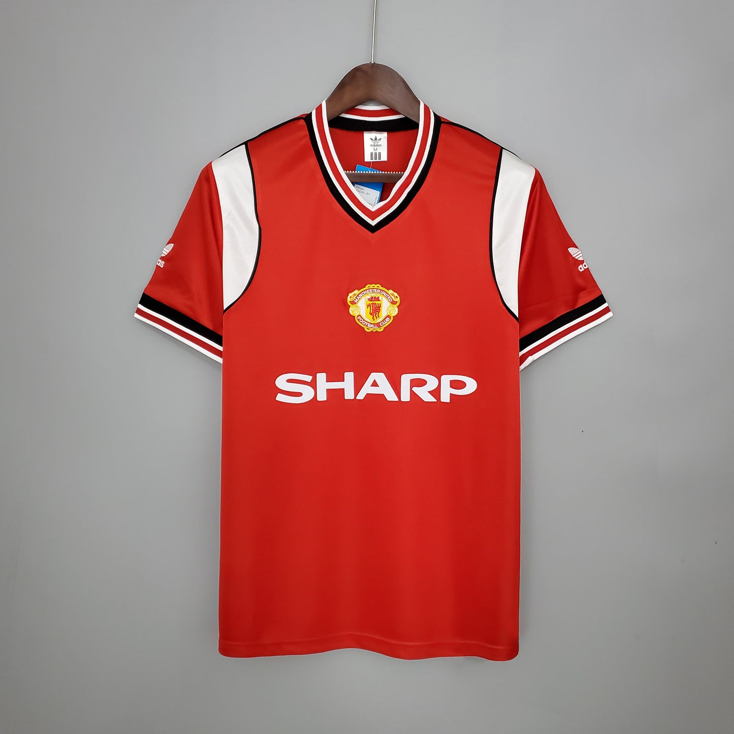 Manchester United 1985/86 Home short sleeve jersey 