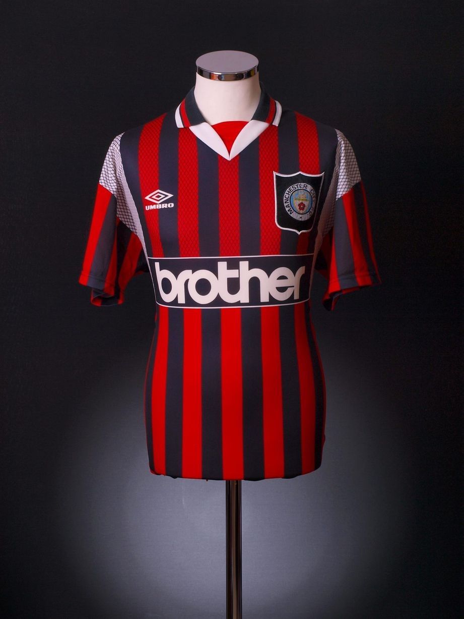 Retro Football Classic Manchester City 1994 - 1996 Away Jersey