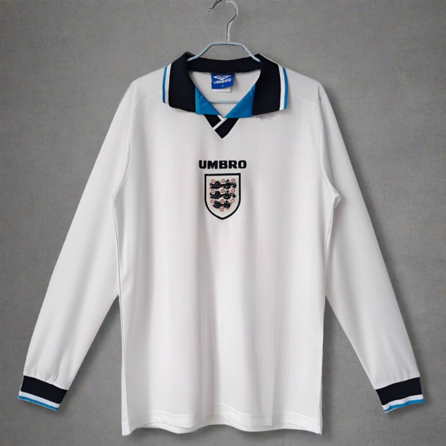 Retro Football Classics England Euro 96 Home Long Sleeve Jersey