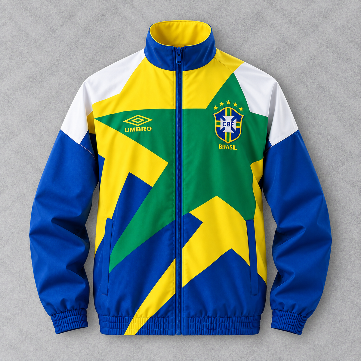 Brazil 1992 - 94 Retro Tracksuit Top front