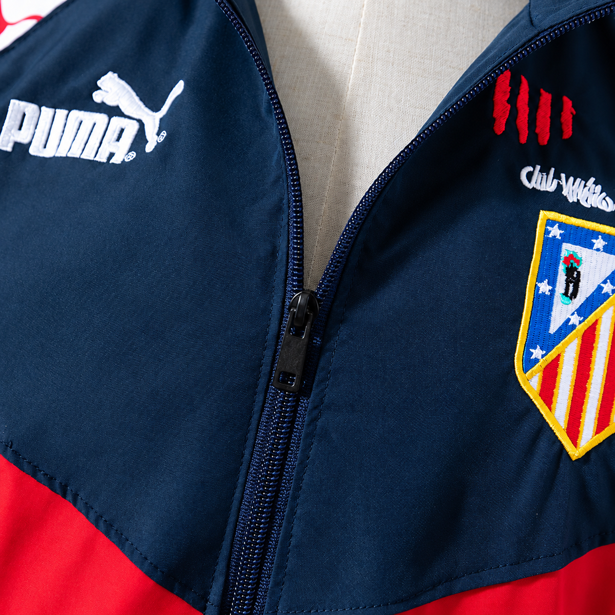Atletico Madrid tracksuit top close up