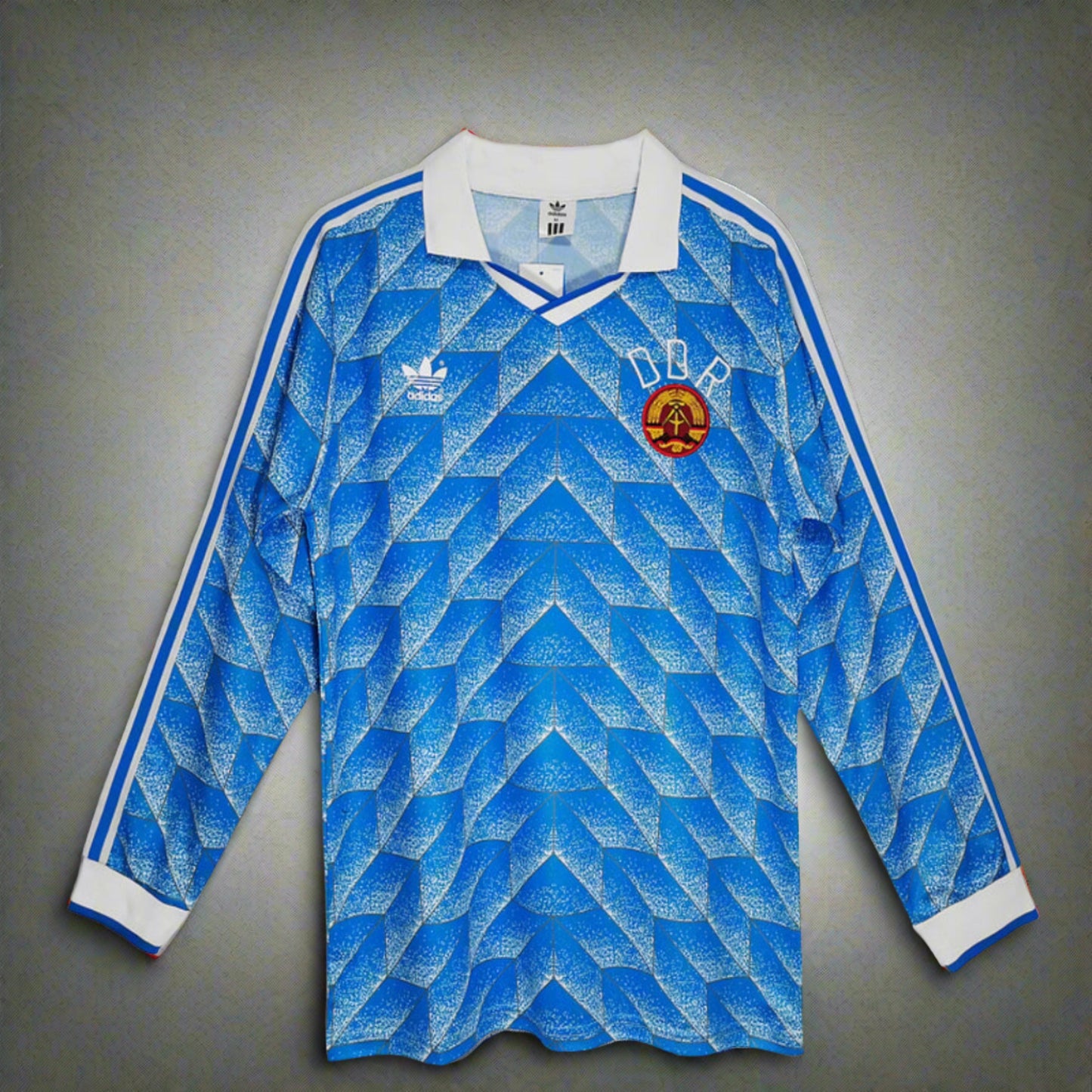 Retro Football Classics East Germany 1988 Blue Away Jersey