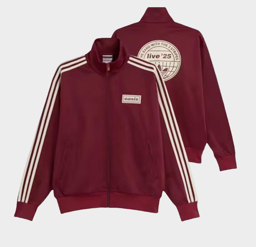 oasis Live 25 Tracksuit top Burgundy