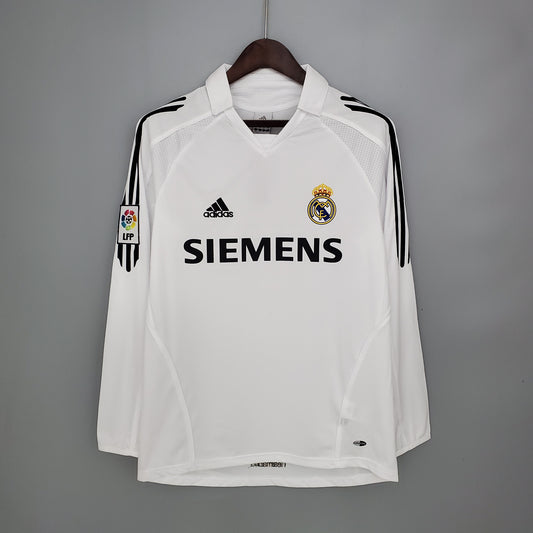 Real Madrid 05/06 Long Sleeve Home Jersey